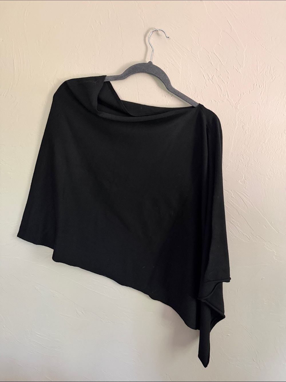 Kerisma Black Draped One-Shoulder Top